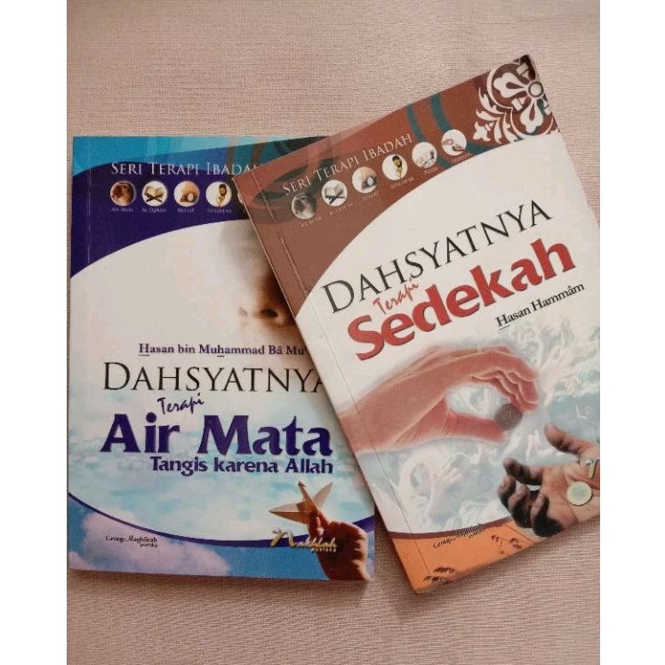 BUKU DAHSYATNYA TERAPI AIR MATA & DAHSYATNYA TERAPI SEDEKAH PAKETAN