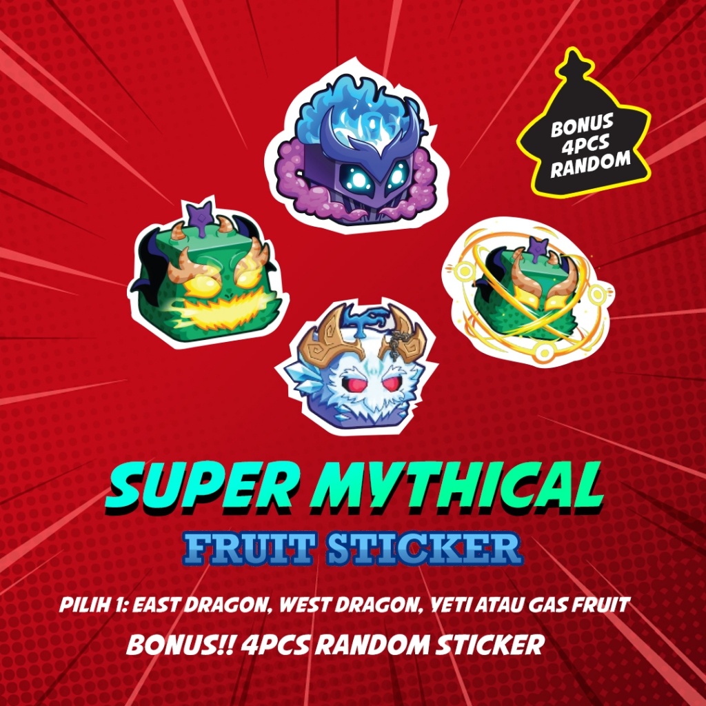Mainan Sticker Blox Fruit lengkap [UPDATE TERBARU]