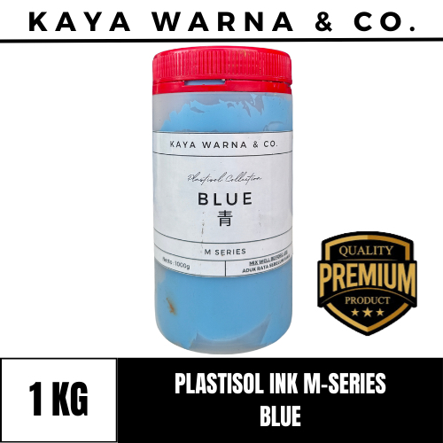 

Tinta Sablon Plastisol Ink BLUE M-Series KAYA WARNA & CO. (1kg)