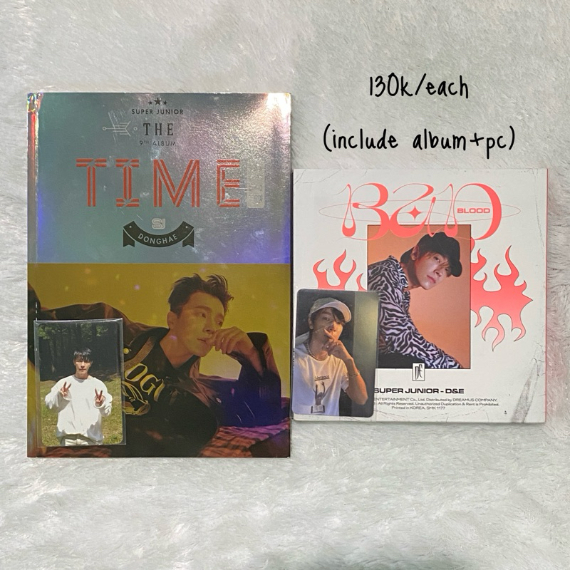 ALBUM SUPER JUNIOR TIME THE 9TH ALBUM DONGHAE COVER VERSION BAD BLOOD D&E DONGHAE AR TICKET BEYOND L
