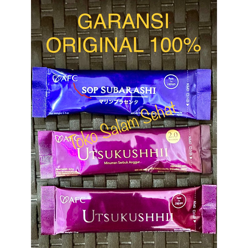 SACHET ECER 1/2 BOX SOP Subarashi Utsukushhii Utsu Gold ECER SACHET Sop100 Original Japan Asli