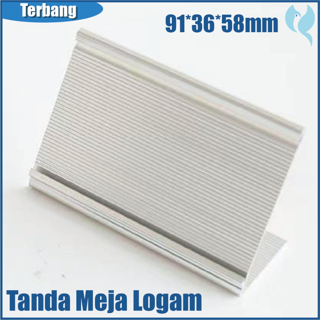 

Papan Nama Meja Aluminium Name Plate Holder / Sign Holder Table Nameplat