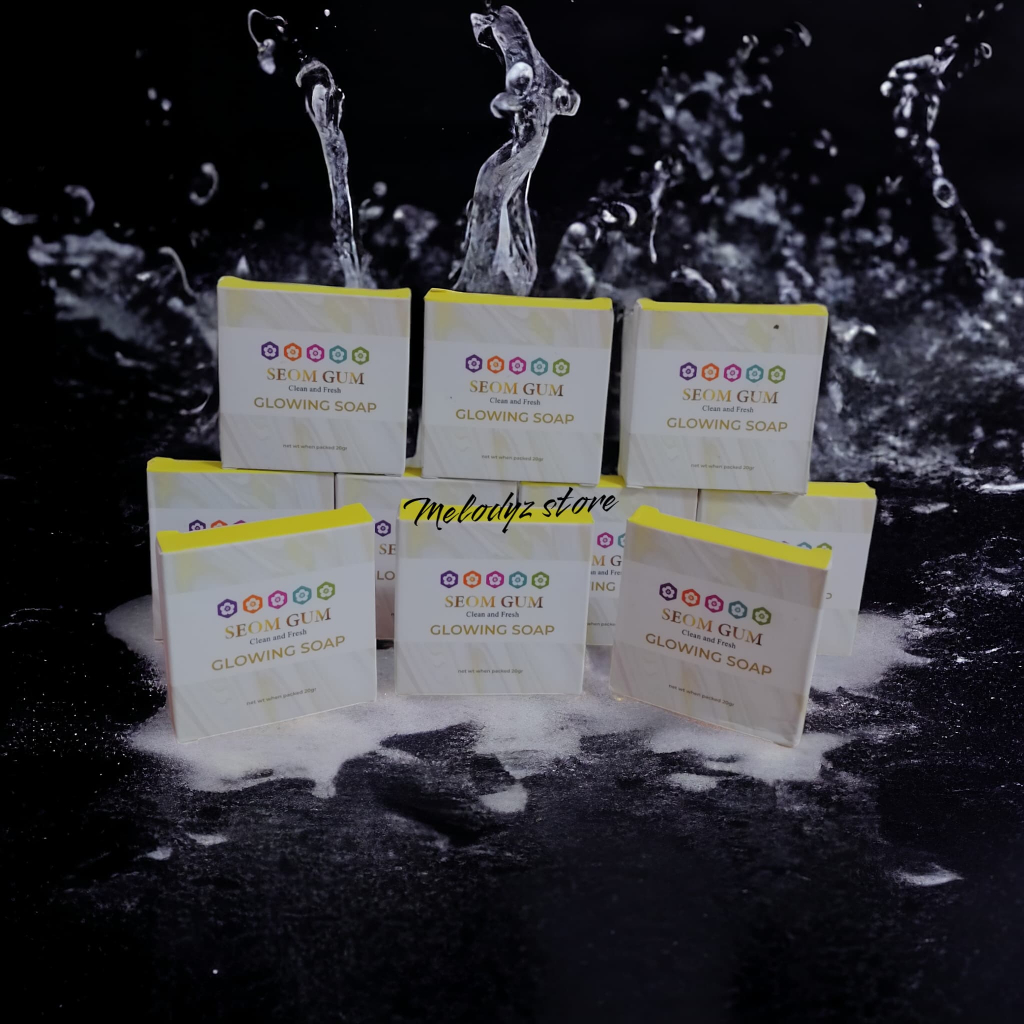 SEOM GUM GLOWING SOAP 10 PCS / SABUN GLOWING SOAP / SABUN PENCERAH WAJAH ORIGINAL 100%