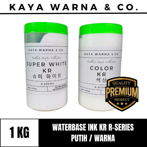 

Tinta Sablon Waterbase Ink PUTIH/WARNA KR R-Series KAYA WARNA & CO. (1kg)