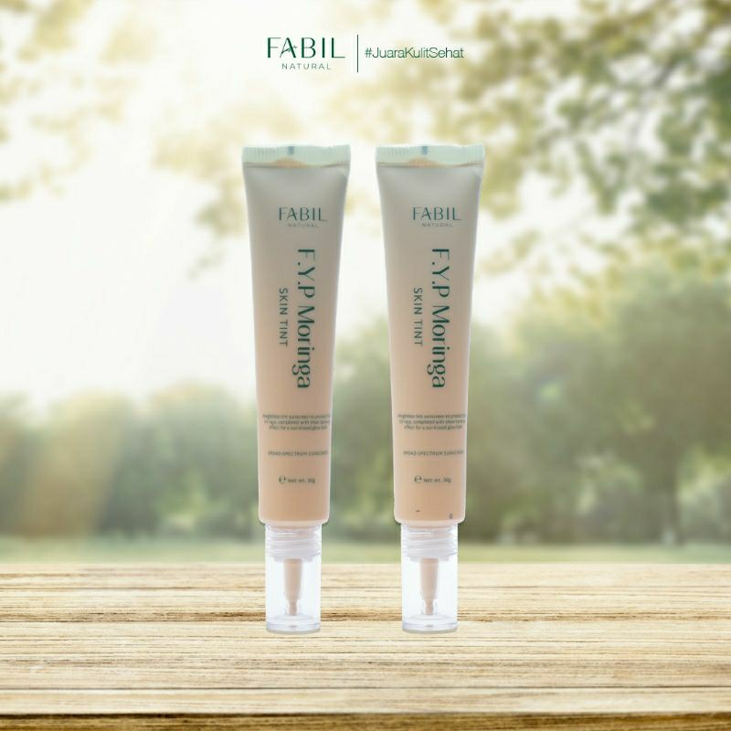 skin tint fabil/krim siang /foundation ringan/make up sekaligus skincare/spf48/sunscreen/fyp moringa