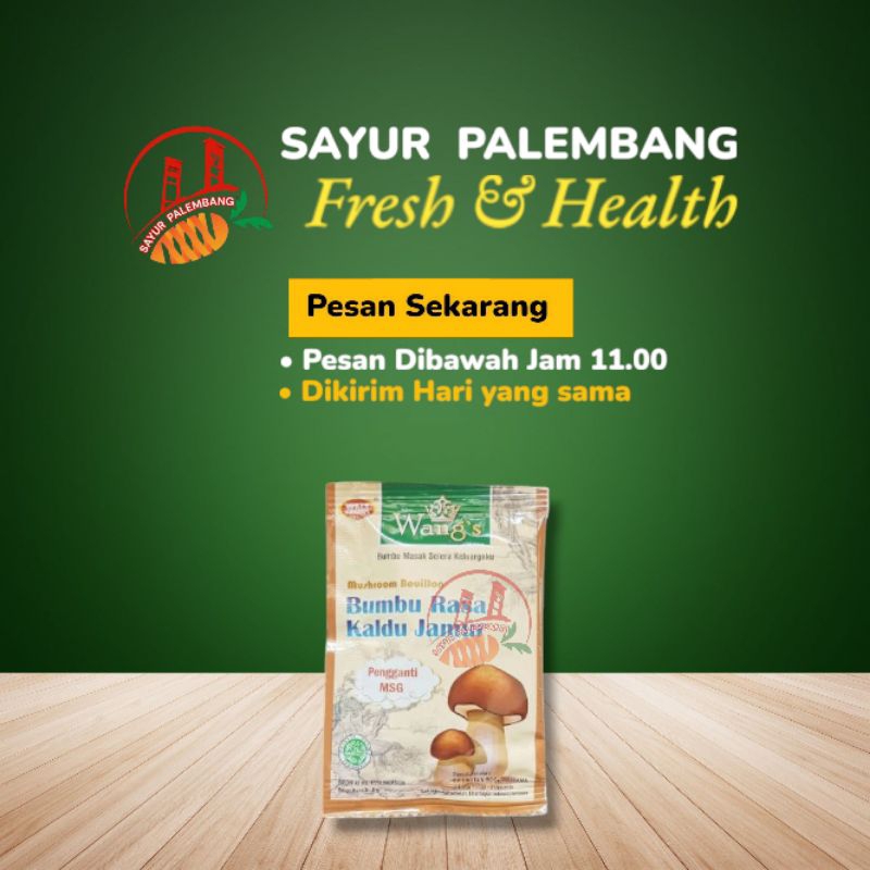 

Kaldu Jamur Wang 1 pcs - Sayur Palembang