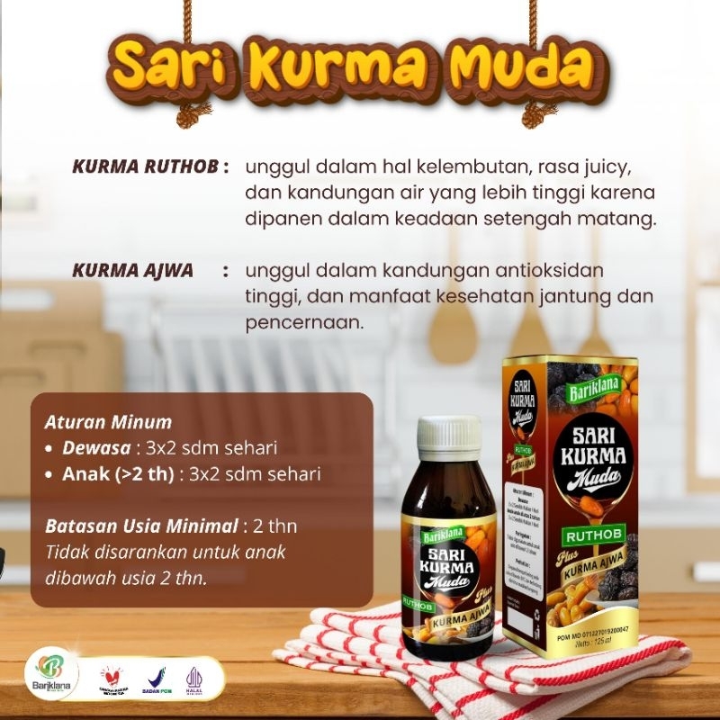 

[ SARI KURMA MUDA ] KURNA RUTHOB + KURMA AJWA - KUALITAS TERBAIK