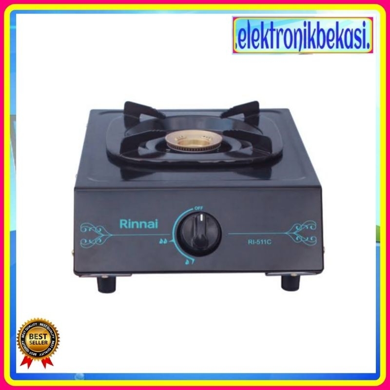 KOMPOR GAS RINNAI 511C / KOMPOR GAS RINNAI 1 TUNGKU / RINNAI RI-511C KOMPOR 1 TUNGKU