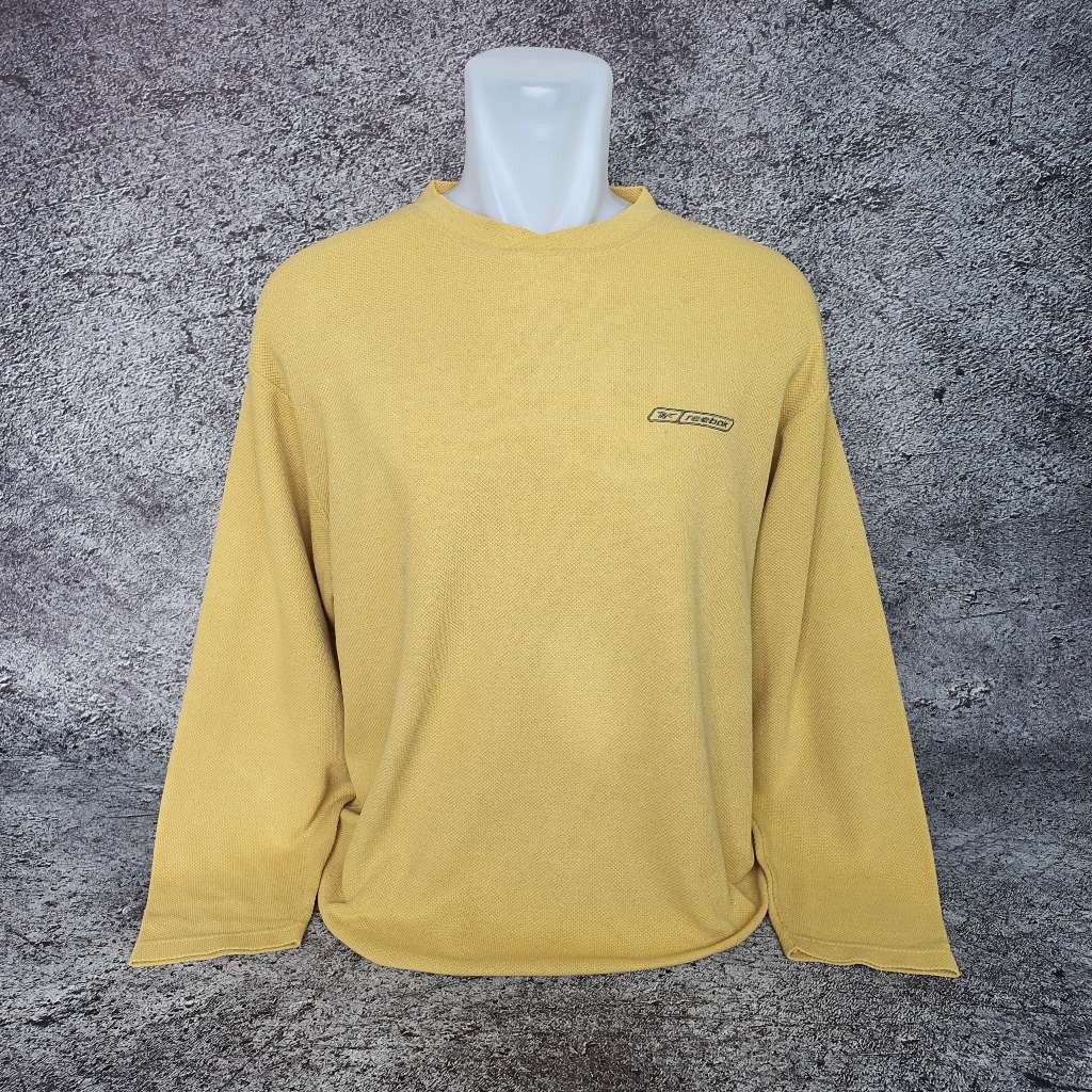 Baju Kaos Sweater REEBOK - Size XXL / Lebar 59 cm - Original - Second
