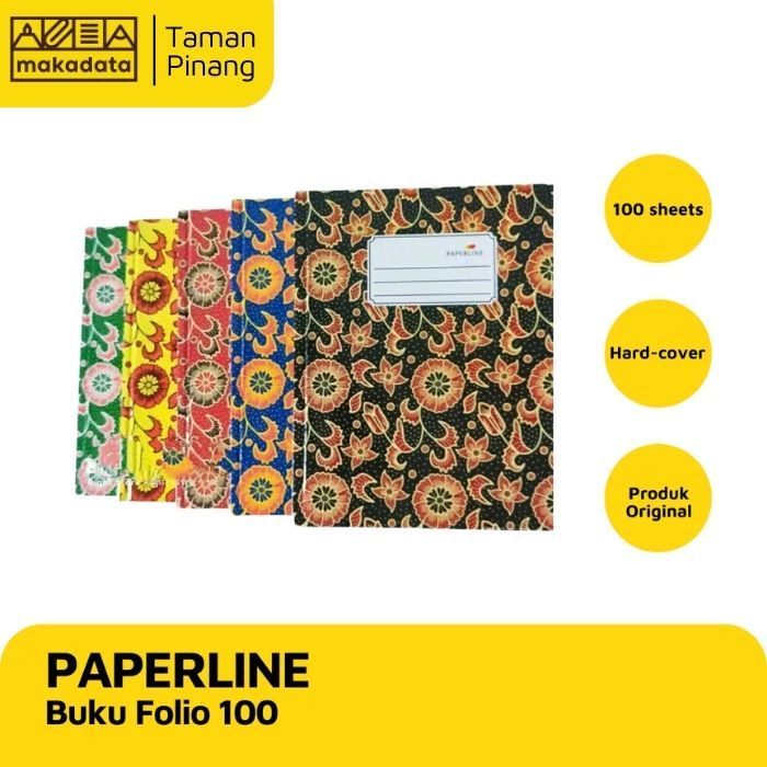 

BUKU KEUANGAN / PAPERLINE HARDCOVER UKURAN FOLIO ISI 100 LEMBAR (1 PCS)