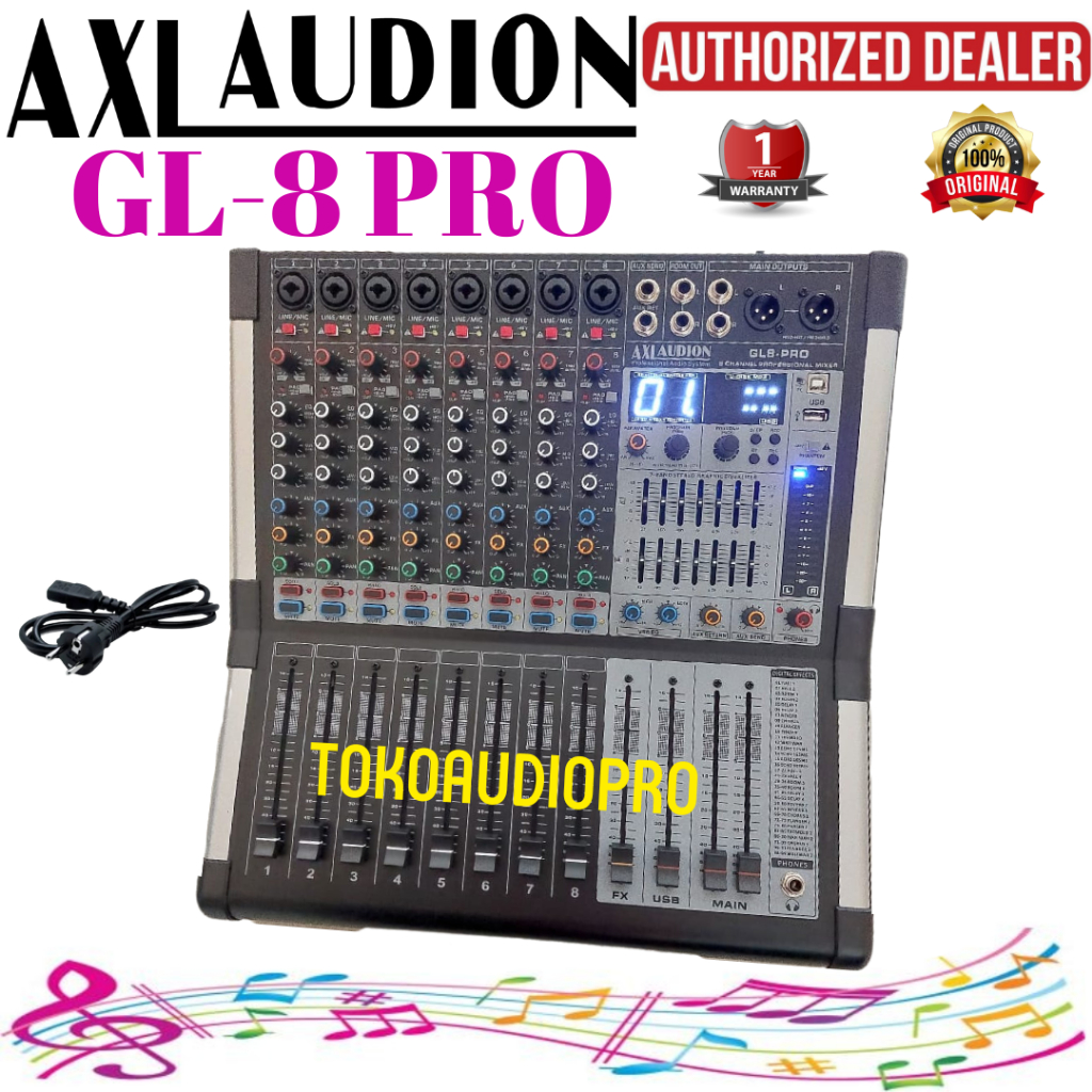 AXL Audio GL8 Pro Mixer Audio Original AXL GL-8 Pro