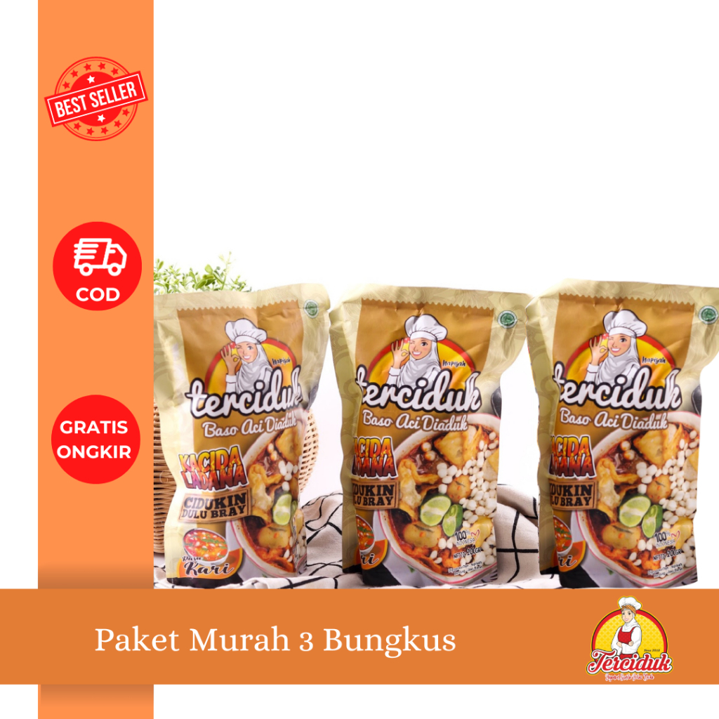 

PAKET BASO ACI KARI AYAM (3 BUNGKUS) SEGER NAMPOL PEDAS GURIH KHAS BANDUNG
