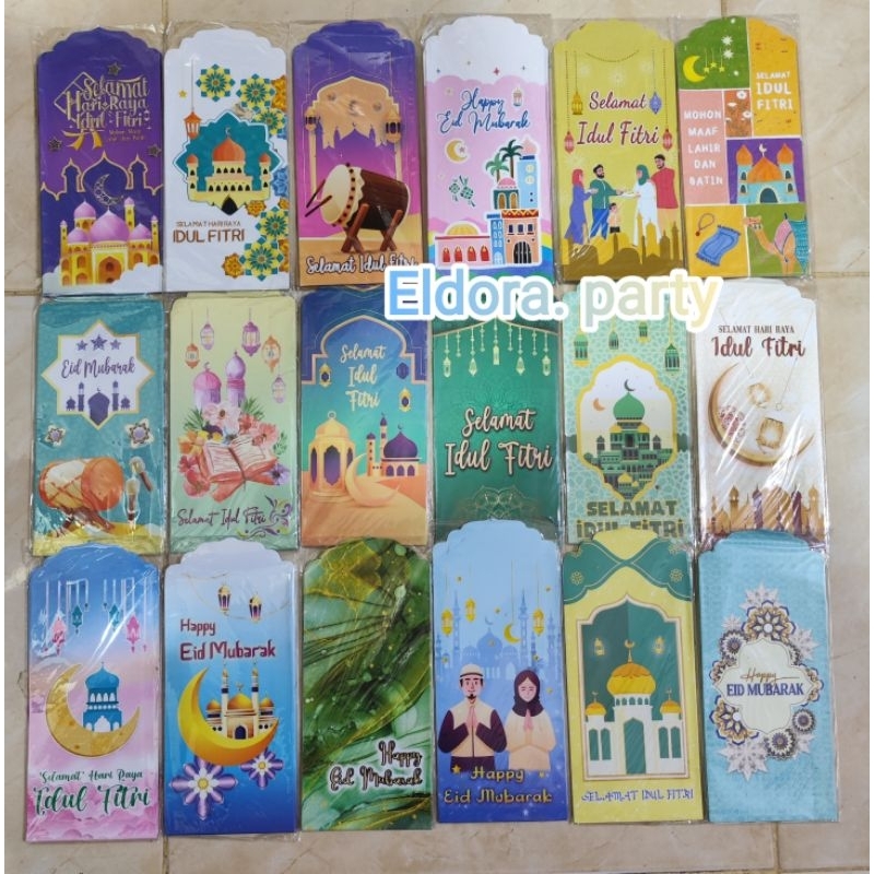 

Angpao idul fitri panjang isi 8pcs/amplop idul fitri