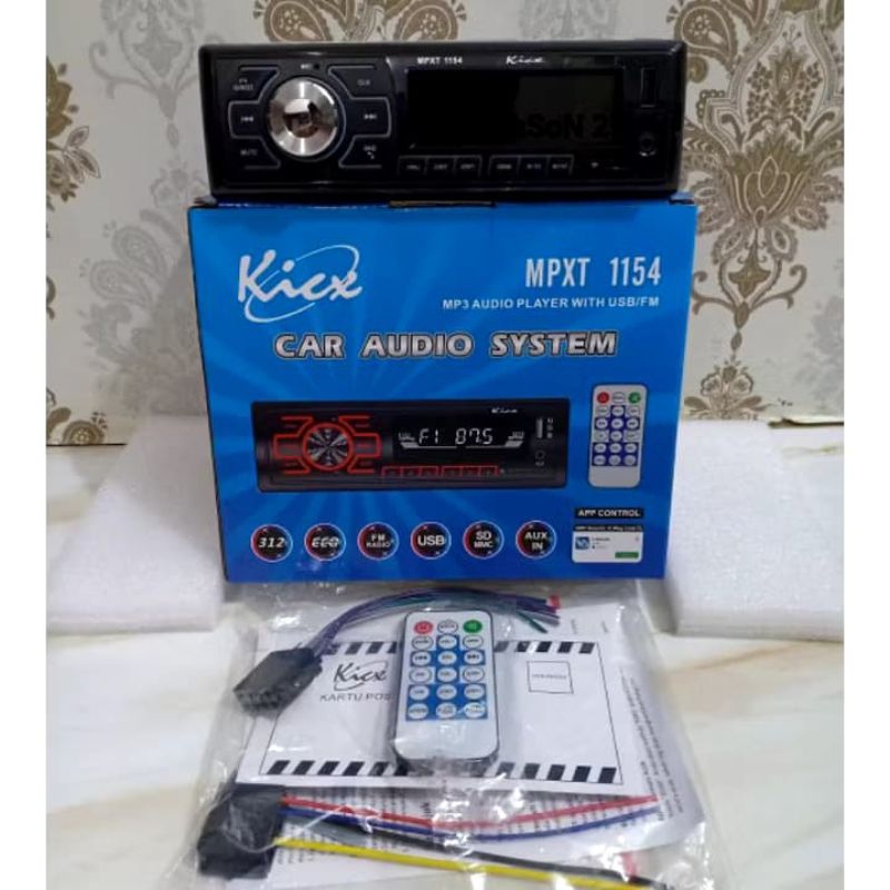 Single Din Kicx / Tape Mobil Bluetooth Single Din/ Single Din Merk Kicx Bestseller