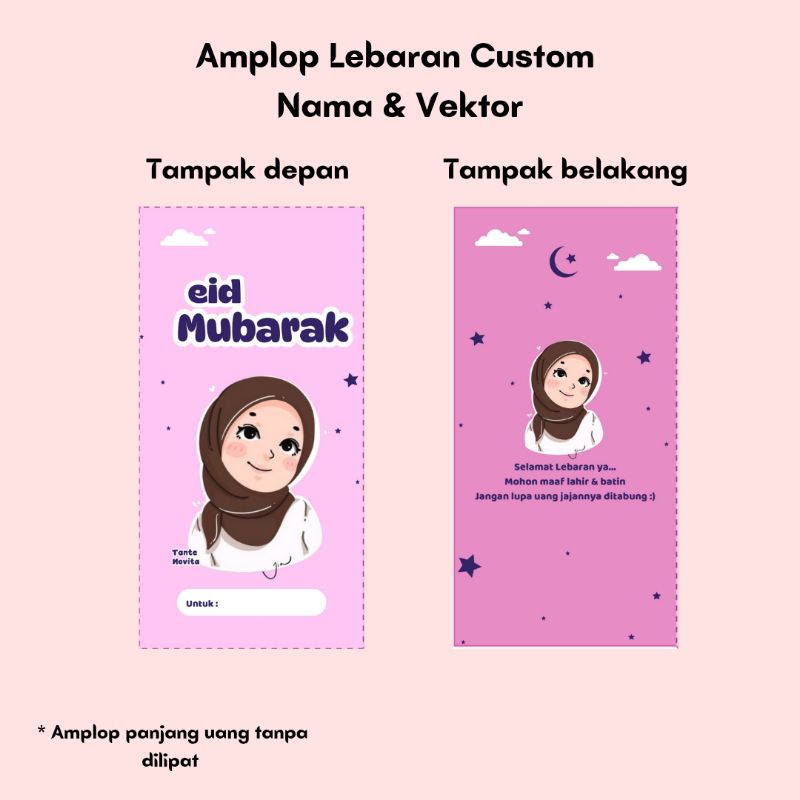 

AMPLOP LEBARAN PANJANG | UANG TANPA LIPAT CUSTOM NAMA
