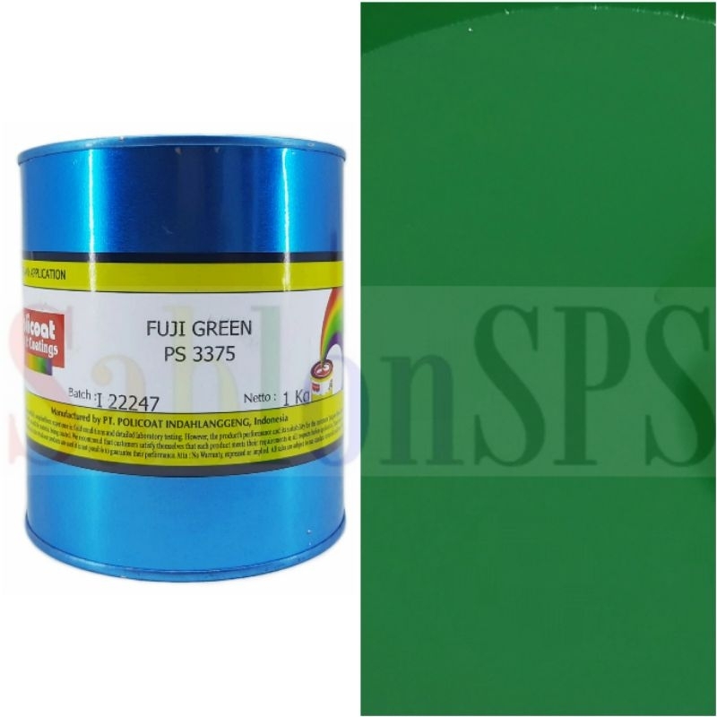 

POLICOAT PS FUJI GREEN 3375 CAT SABLON PVC BASIS MINYAK 1KG