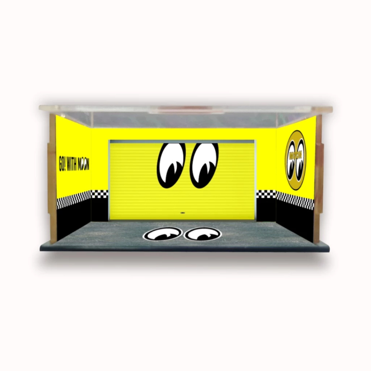 KARIMIKA Box Akrilik Diecast MOONEYES GO with MOON