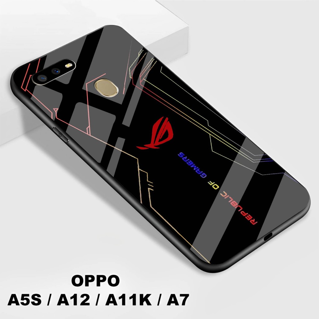 Softcase Kaca Kilau Oppo A5S / A12 / A7 / A11K - Softcase Kaca   Oppo A5S / A12 / A7 / A11K - Softca