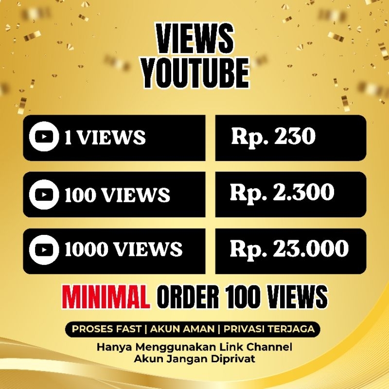 1000 Viewer Youtube Permanen Dan Like Youtube Fast Proses Bergaransi