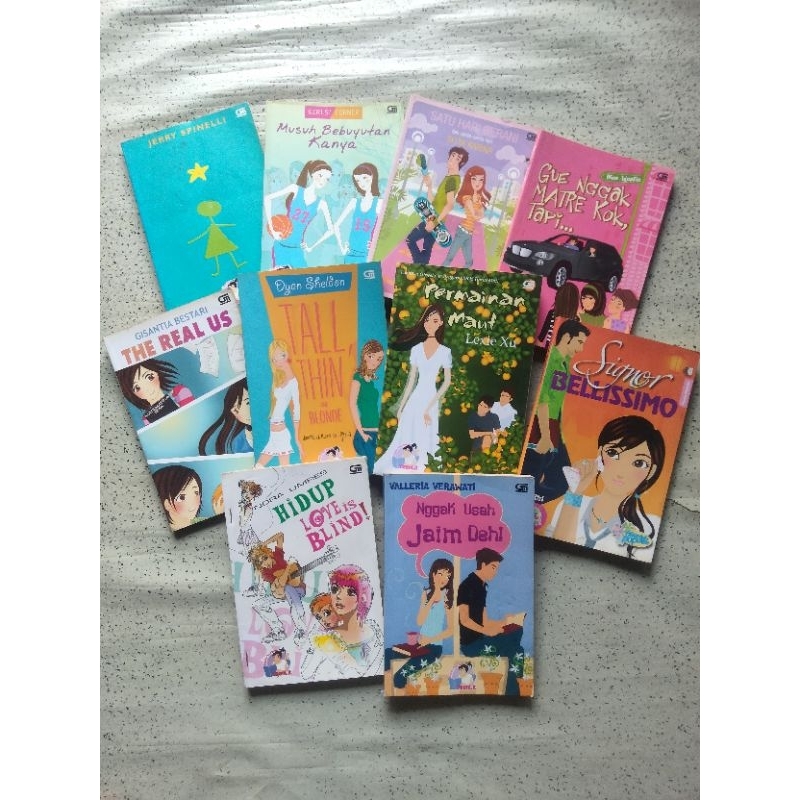 Varian Novel TeenLit; QUARTER LIFE DILEMMA, HIDUP LOVE IS BLIND, SIGNOR BELLISSIMO, PROTECT THE PRIN