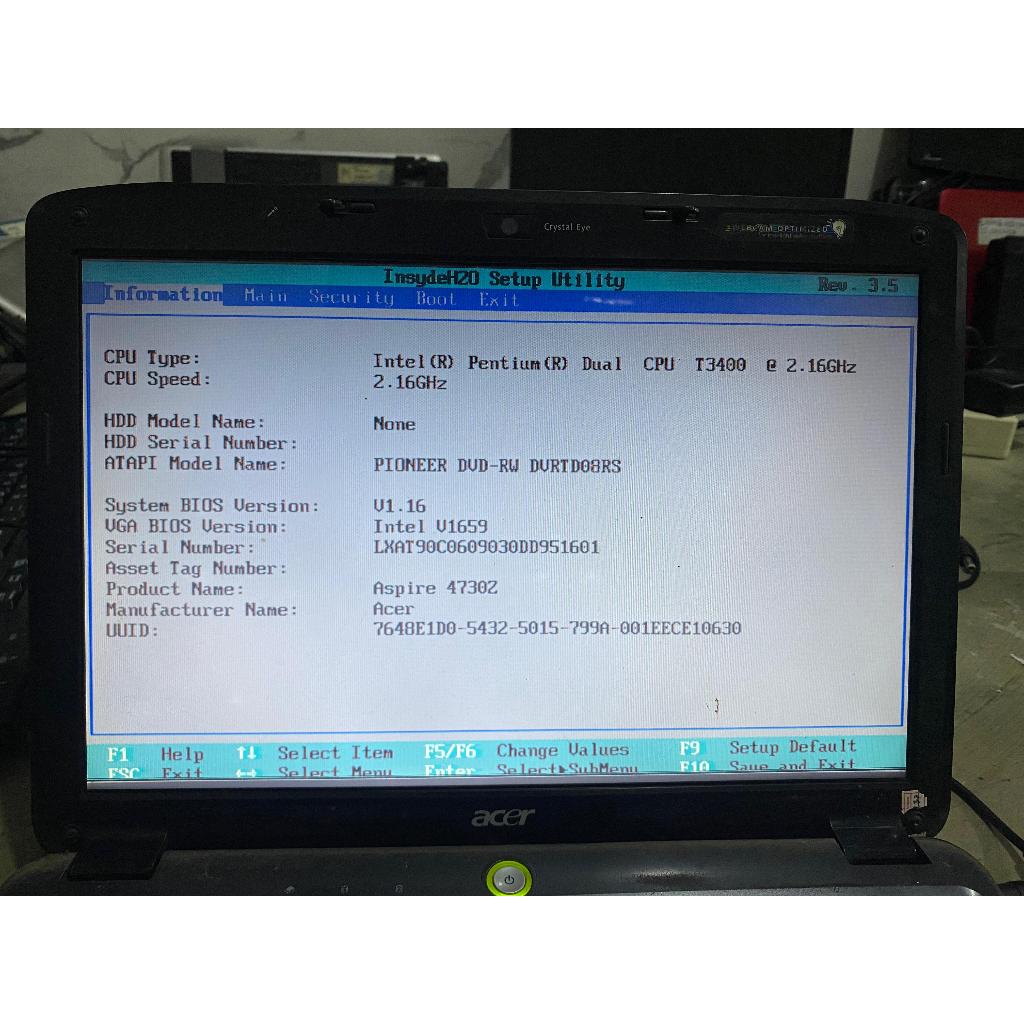 ACER ASPIRE 4730Z Casing  + mesin normal + LCD normal