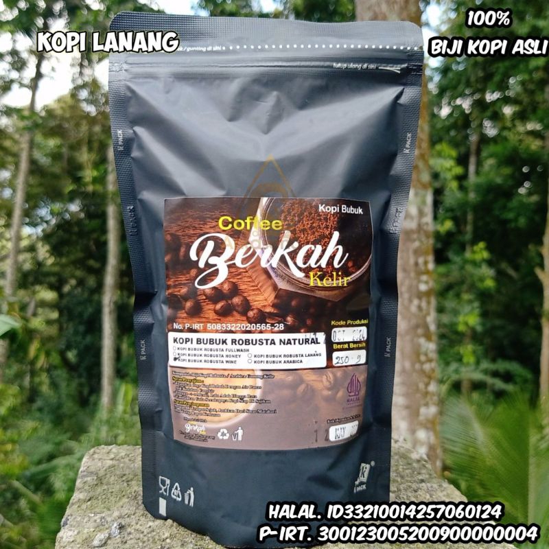 

kopi robusta berkah kelir kopi lanang 500gram || 100%bubuk kopi murni