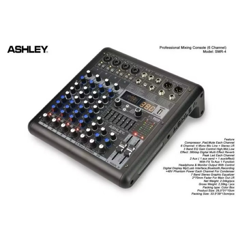 Mixer Ashley SMR4 Original/ SMR4 4channel ashley