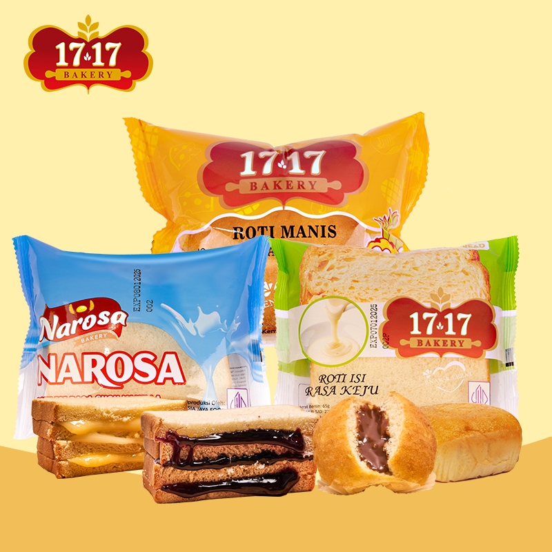 

Narosa Lembut Roti Halal 17 17 Bakery Roti 50g/60g/65g Roti Isi