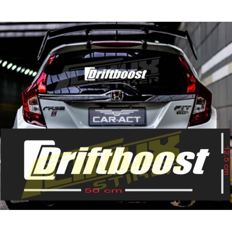 Sticker kaca mobil driftboost sticker terlaris kaca belakang mobil stiker kaca mobil keren