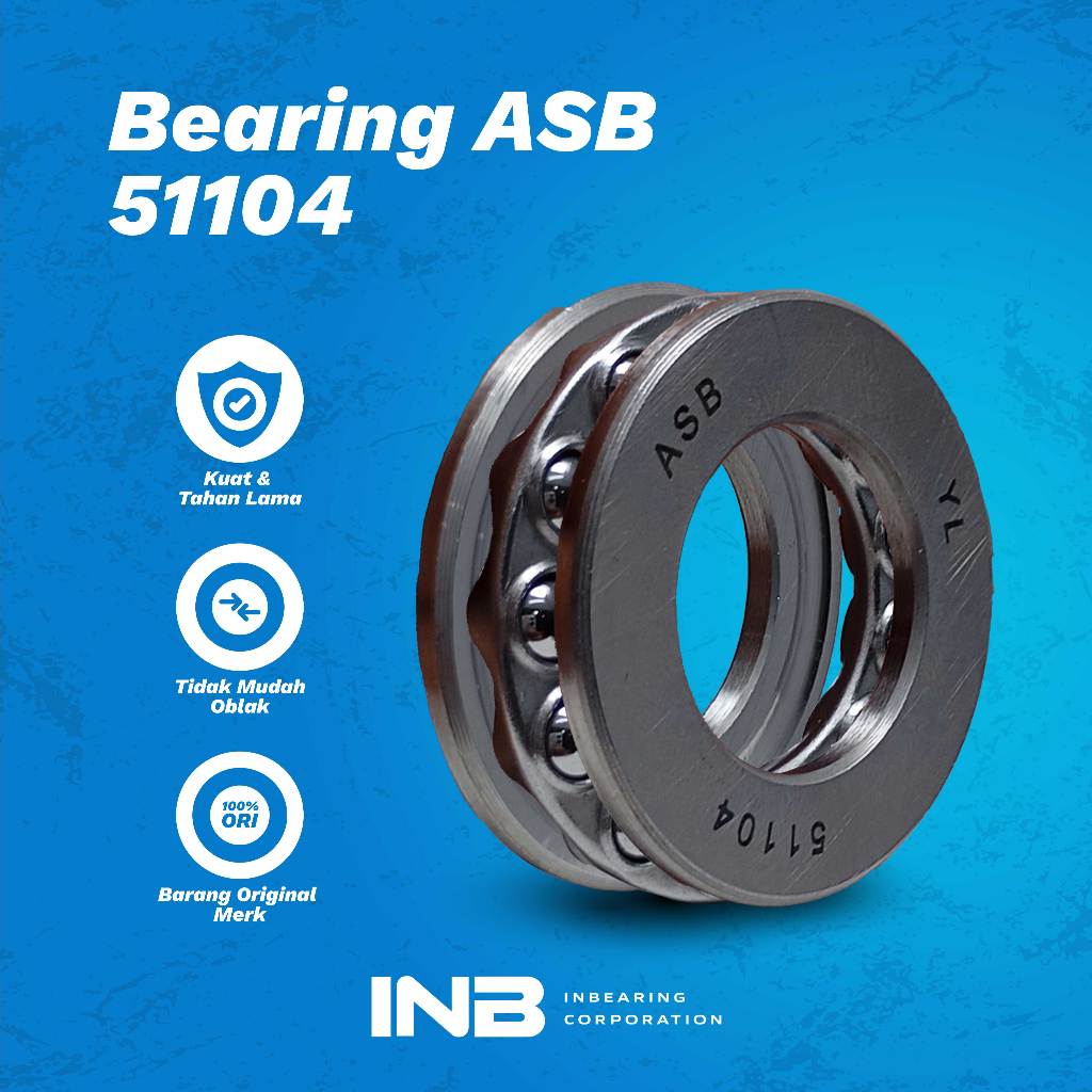 Laker Bearing 51104 ASB Bearing Shock Depan Espass S91 INB  ASB