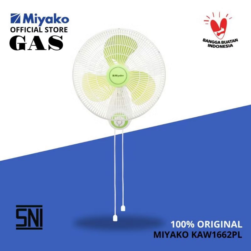 Kipas angin wall fan Miyako 1662/Kipas dinding 16" inchi Miyako KAW-1662