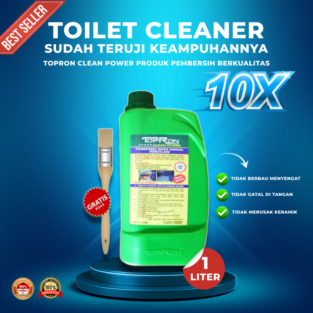 Toilet cleaner pembersih kerak kamar mandi topron clean power