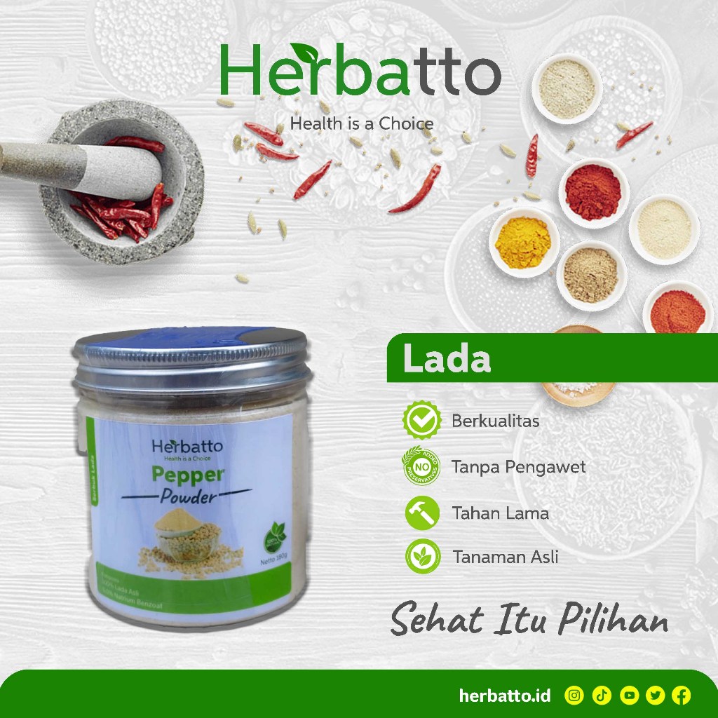 

Herbatto Lada Serbuk Pepper Powder termurah seindonesia