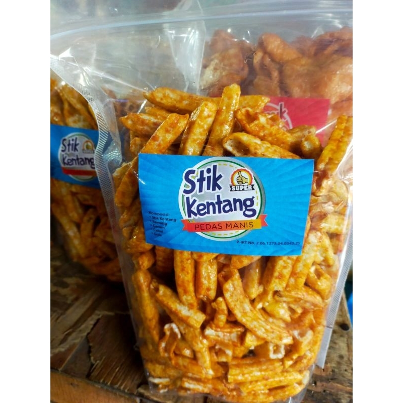 

Kerupuk Stik Kentang Pedas Manis 500 gram