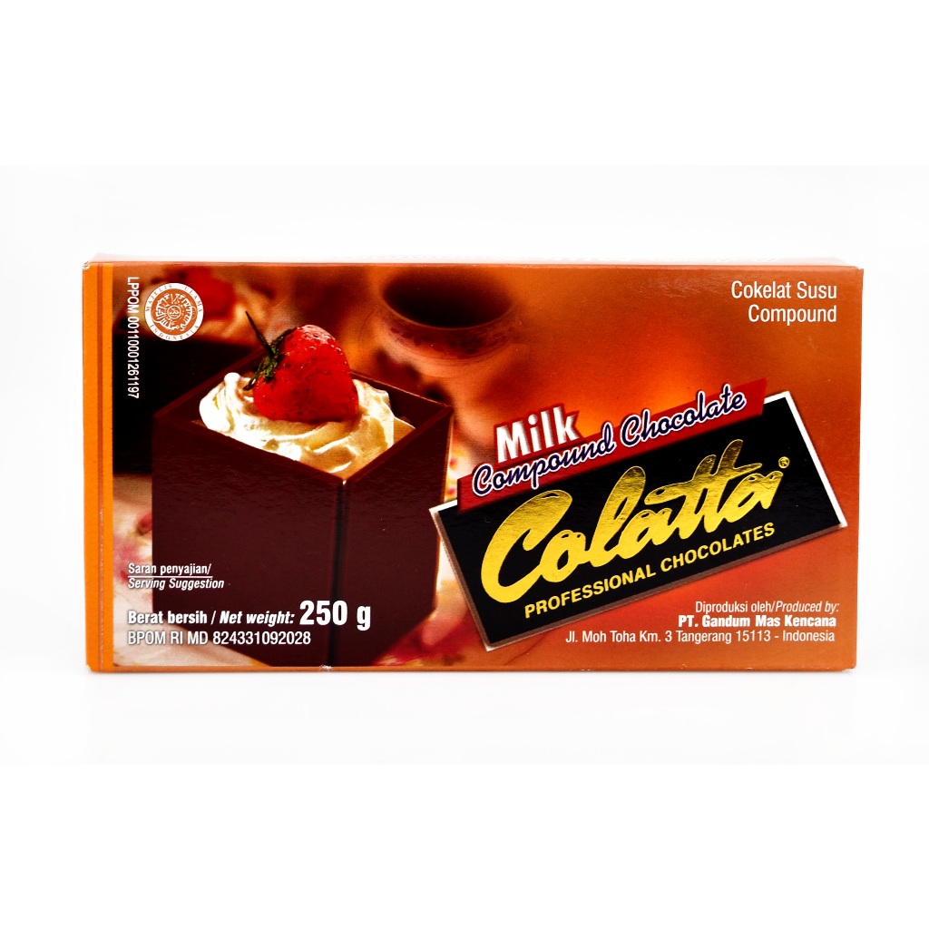 

Colatta Milk White Dark Chocolate Coklat Compound 250gr