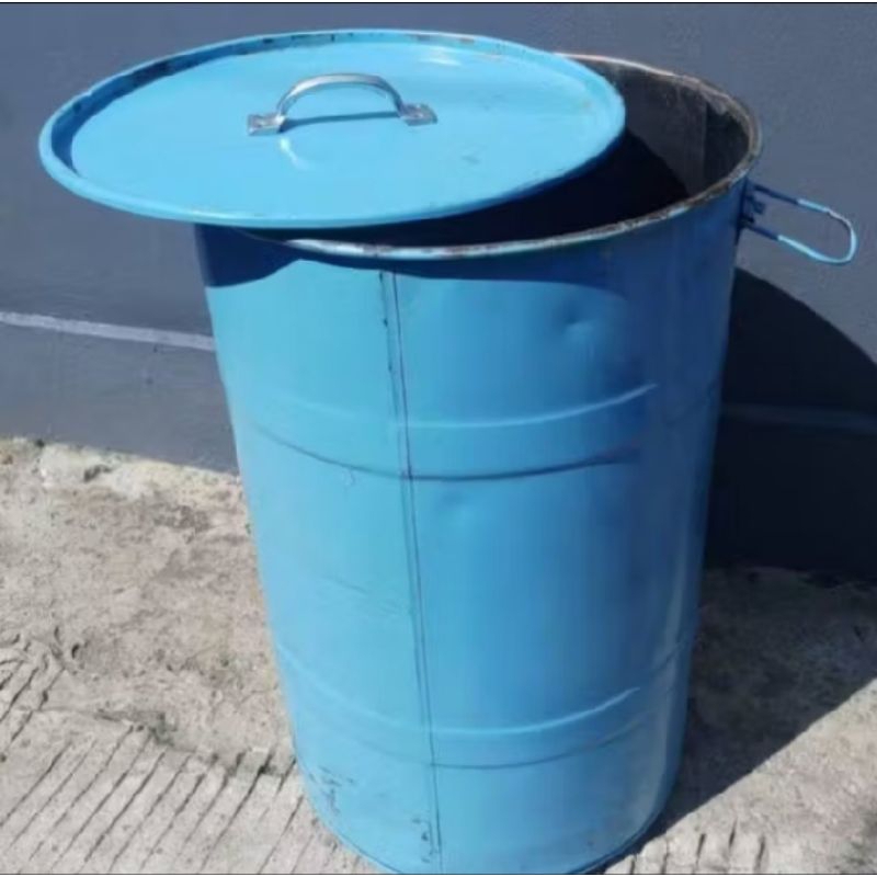 tempat sampah besi/tempat bakar sampah/tong sampah besi 60L