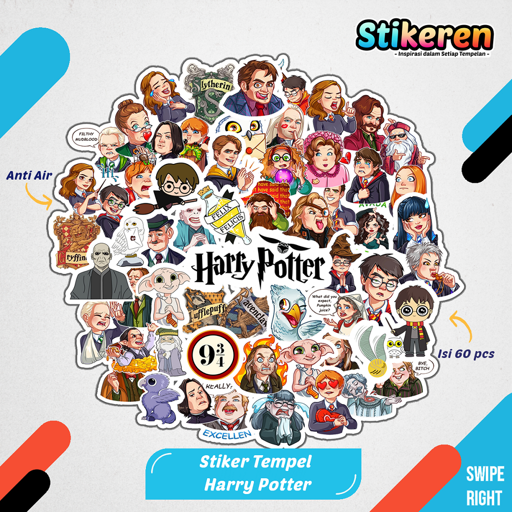 

Stiker Harry Potter Chibi Anime Kartun Film Paper Vinyl Dekorasi Laptop Koper Tumbler Kulkas DIY