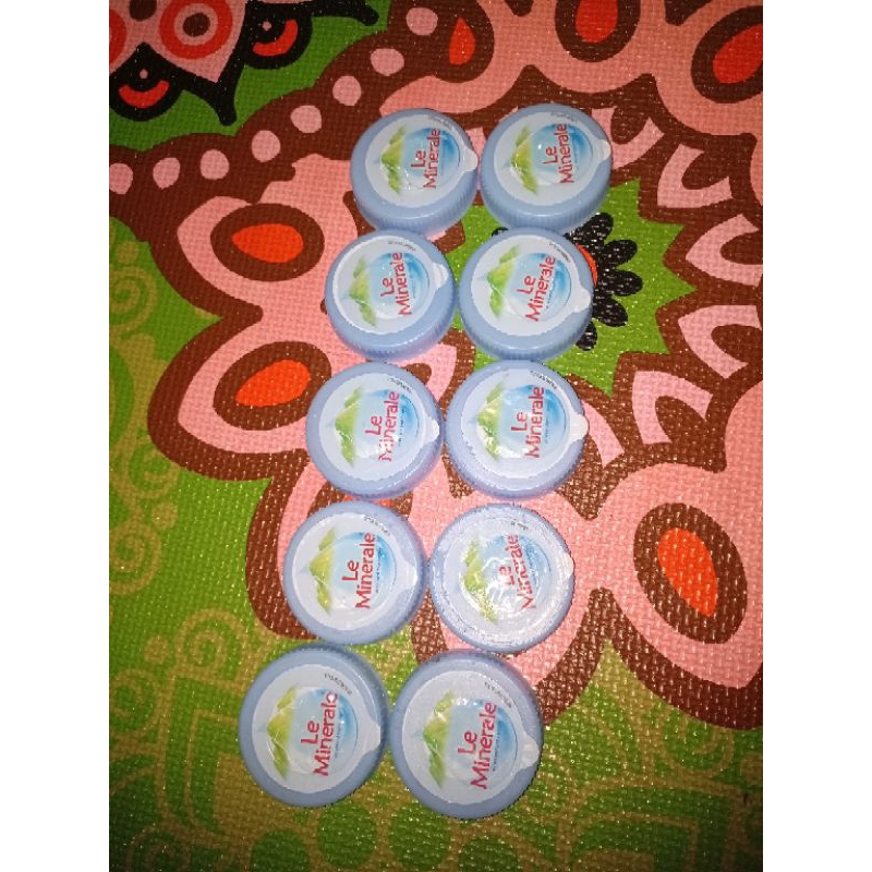 Tutup Botol Bekas Galon Le Minerale 15liter Utuh Tidak Bolong, 10pcs+Bonus Tissue Basah