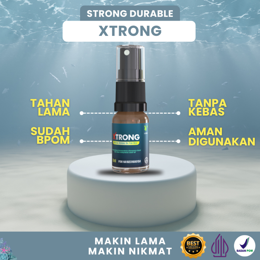 Obat_Kuat_Pria Tahan Lama 2 Jam XTRONG Spray Obat_Kuat Oles Herbal Atasi_EjakulasiDini Paling Ampuh