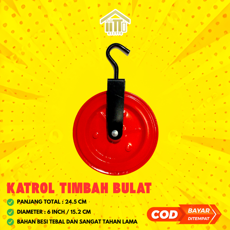 KEREKAN TIMBA BULAT / KATROL SUMUR AIR / KATROL KEREKAN EMBER RODA TIMBA SUMUR / KEREKAN SUMUR/ KATR