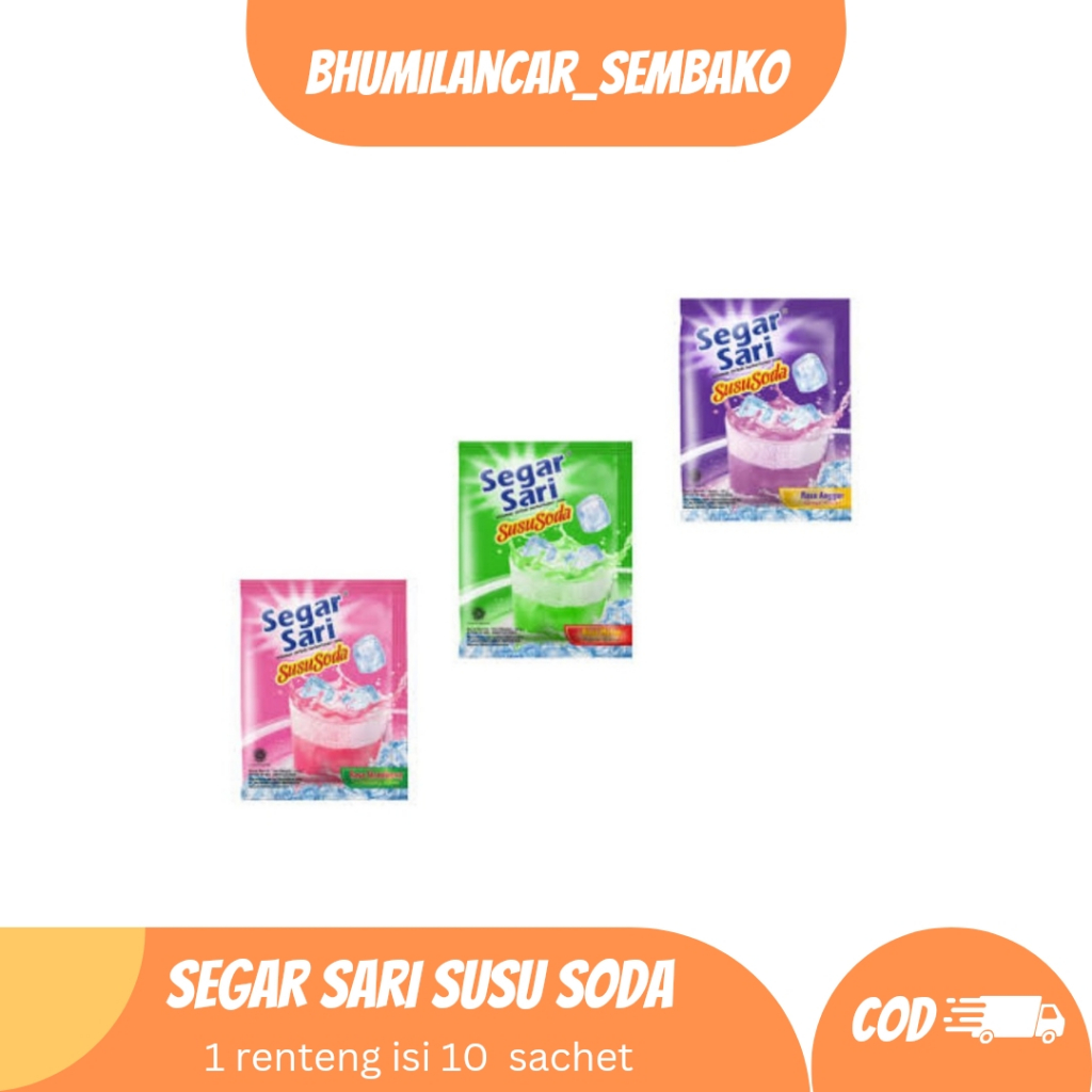 

Segar Sari SusuSoda 1 Renteng (10 Sahcet)