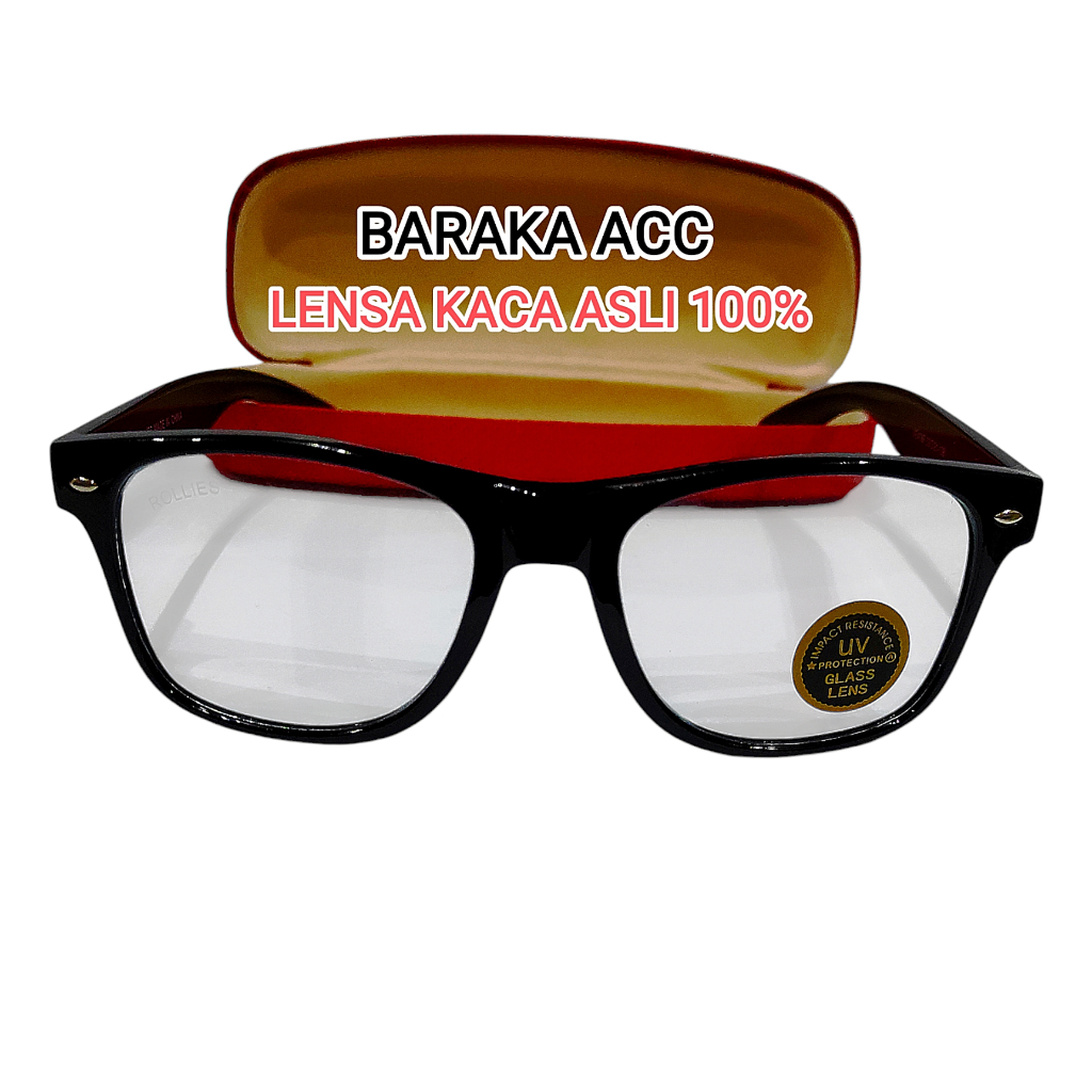 Kacamata Gaya Fashion Pria Wanita Baraka Acc Kaca Asli Berkwalitas Baik