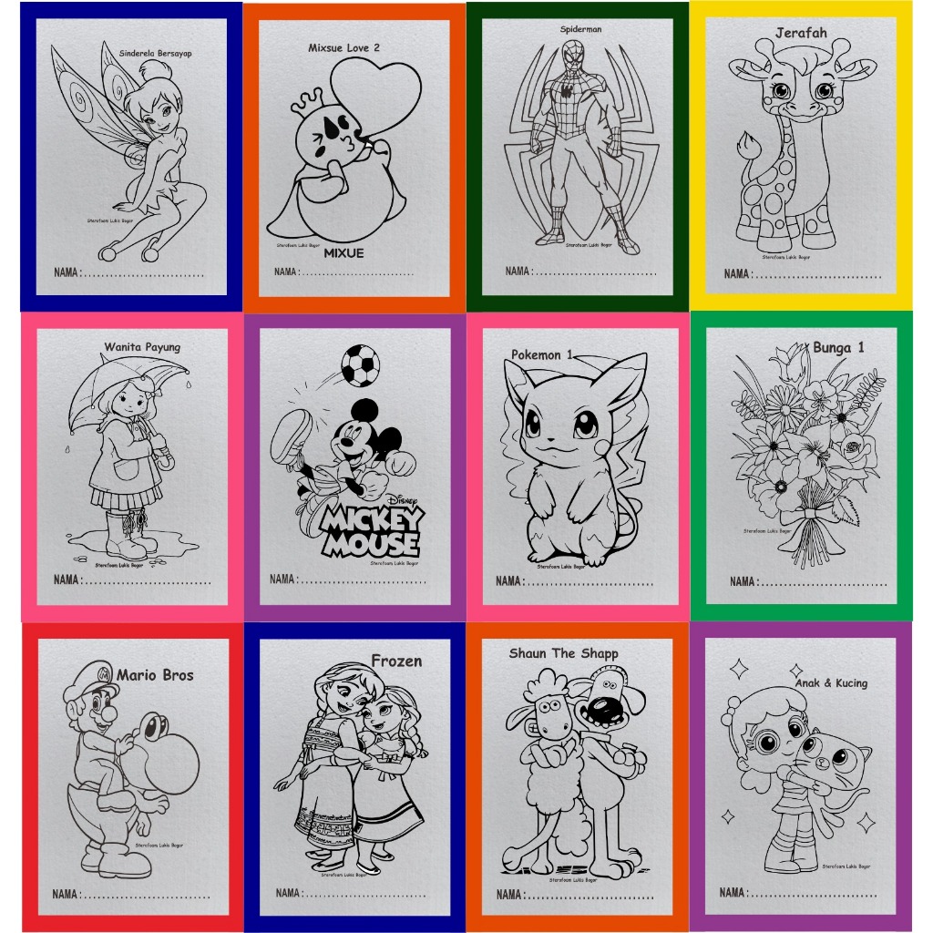 Terbaru Sterofoam Lukis isi 100 pcs 33x50 Styrofoam Lukis Gabus Mewarnai