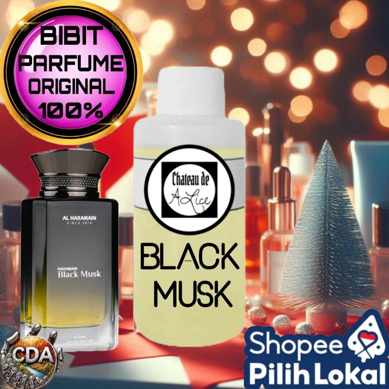 BIBIT MUSK PARFUM INSPIRED PRIA / Bibit Parfum BLACK MUSK 100 ML MURNI NON ALKOHOL TOP
