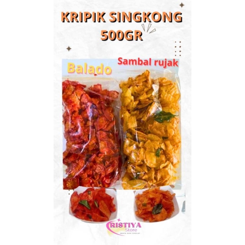 

Kripik Singkong Pedas Balado/Sambal Rujak 500gr