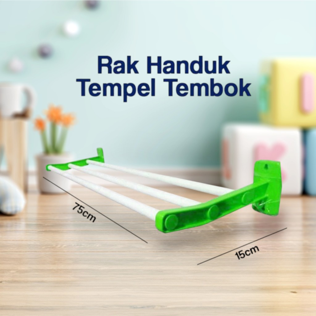 Nagamas rak handuk jemuran tempel dinding