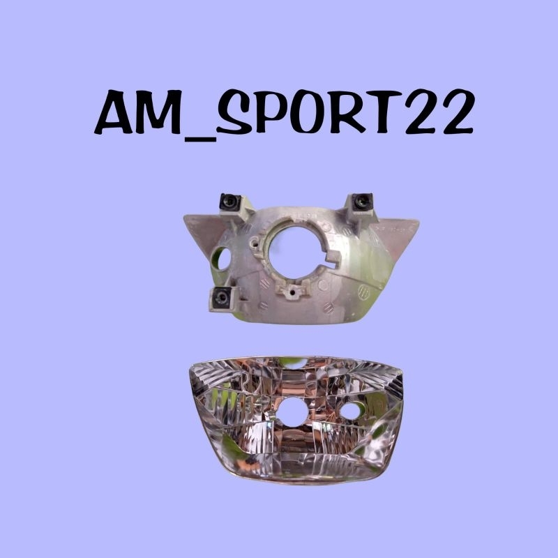 reflektor lampu depan ninja rr old original