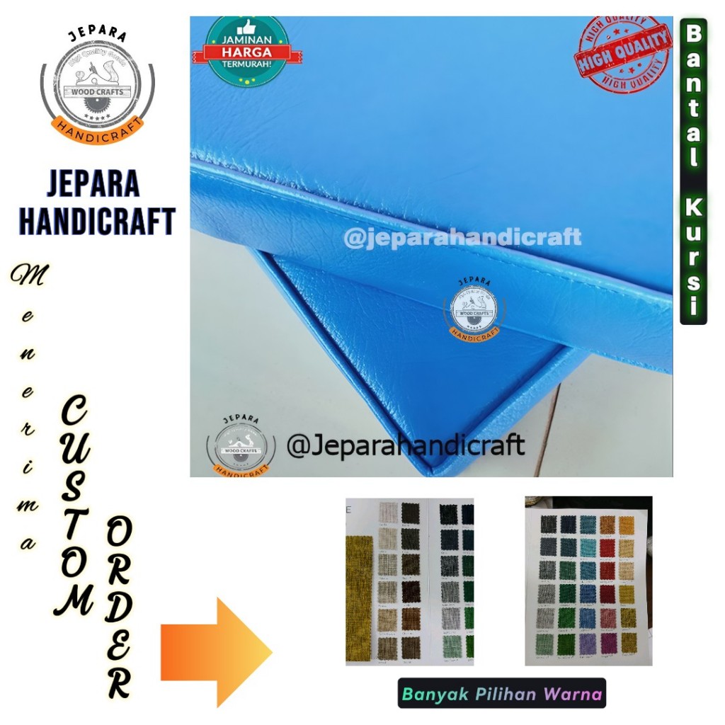 Custom Order Alas Duduk | Bantalan Kursi | Busa Kursi | Alas Duduk Kursi | Bantal Duduk Kursi