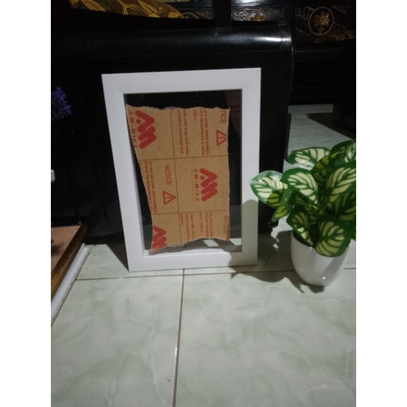 pigura 3d 30x40 pigura mahar kayu dan fiber