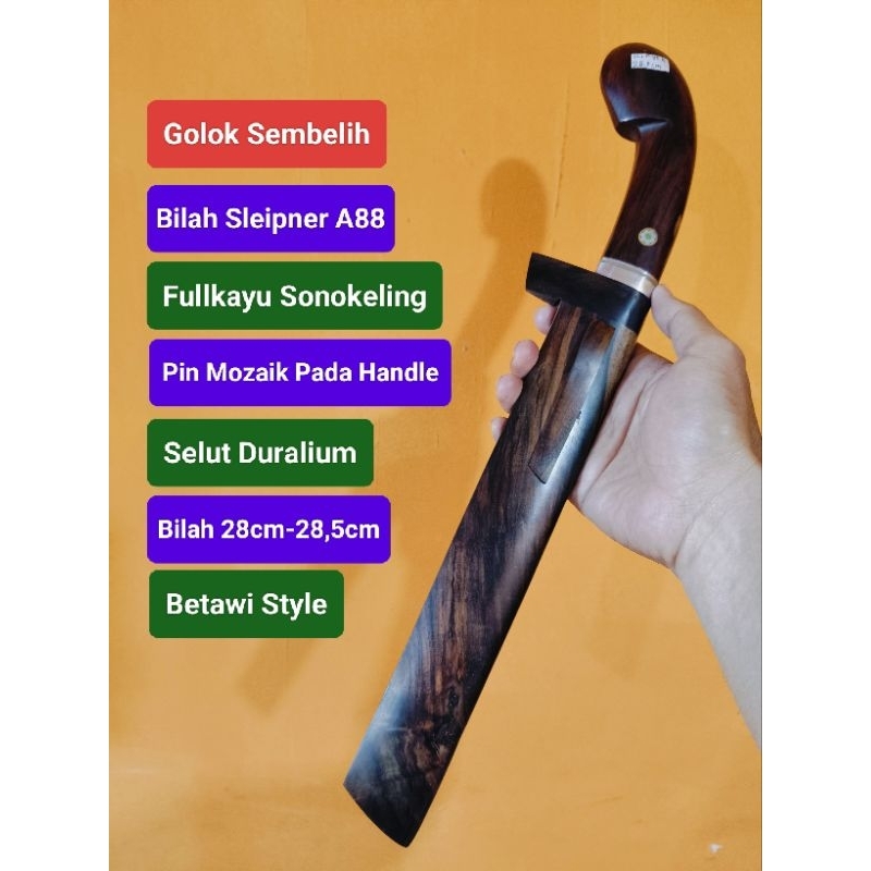 Pisau Sleipner A88 28cm Betawi Style